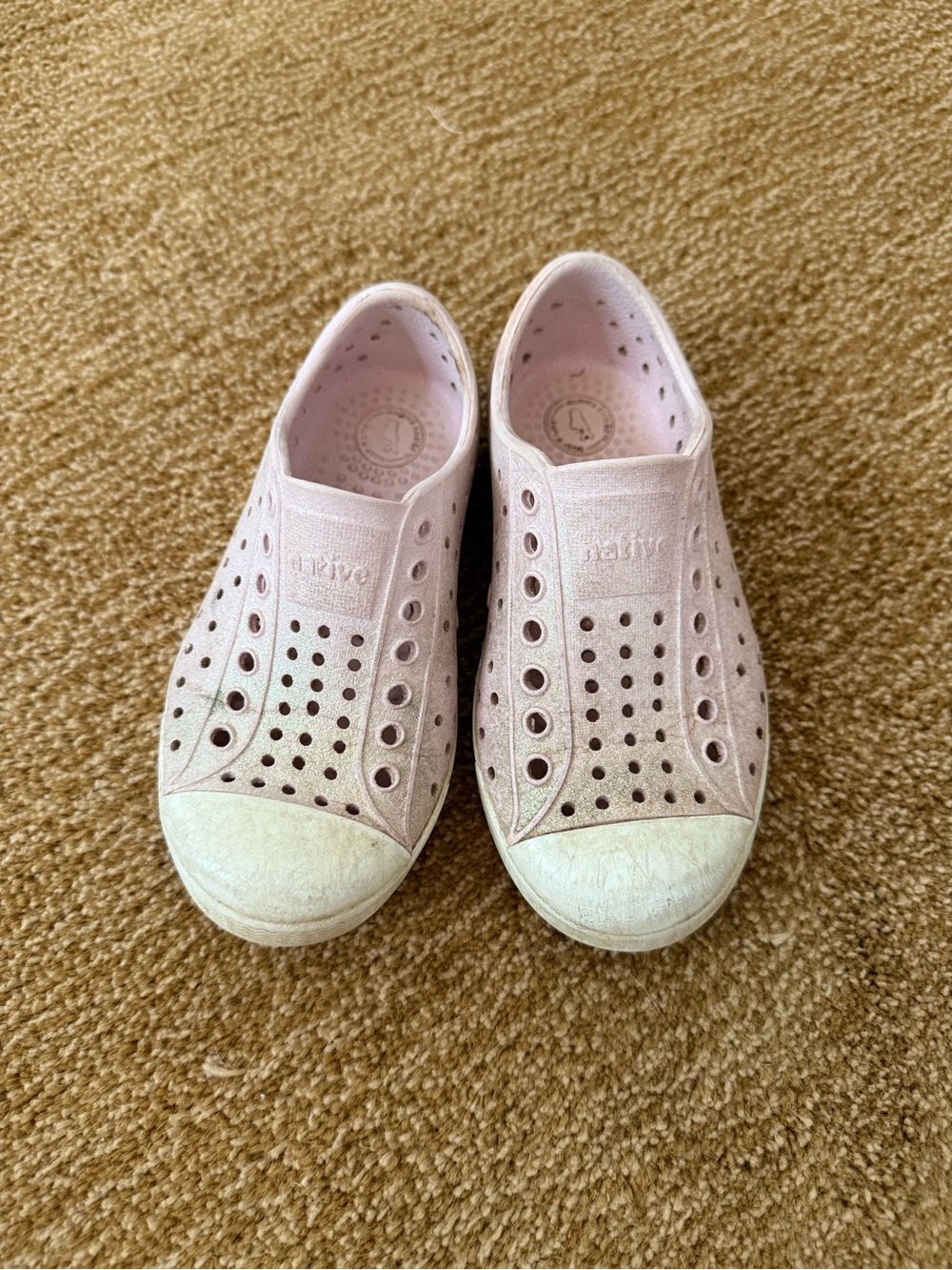 Native Kids Slip-On Water Shoes in Light Pink